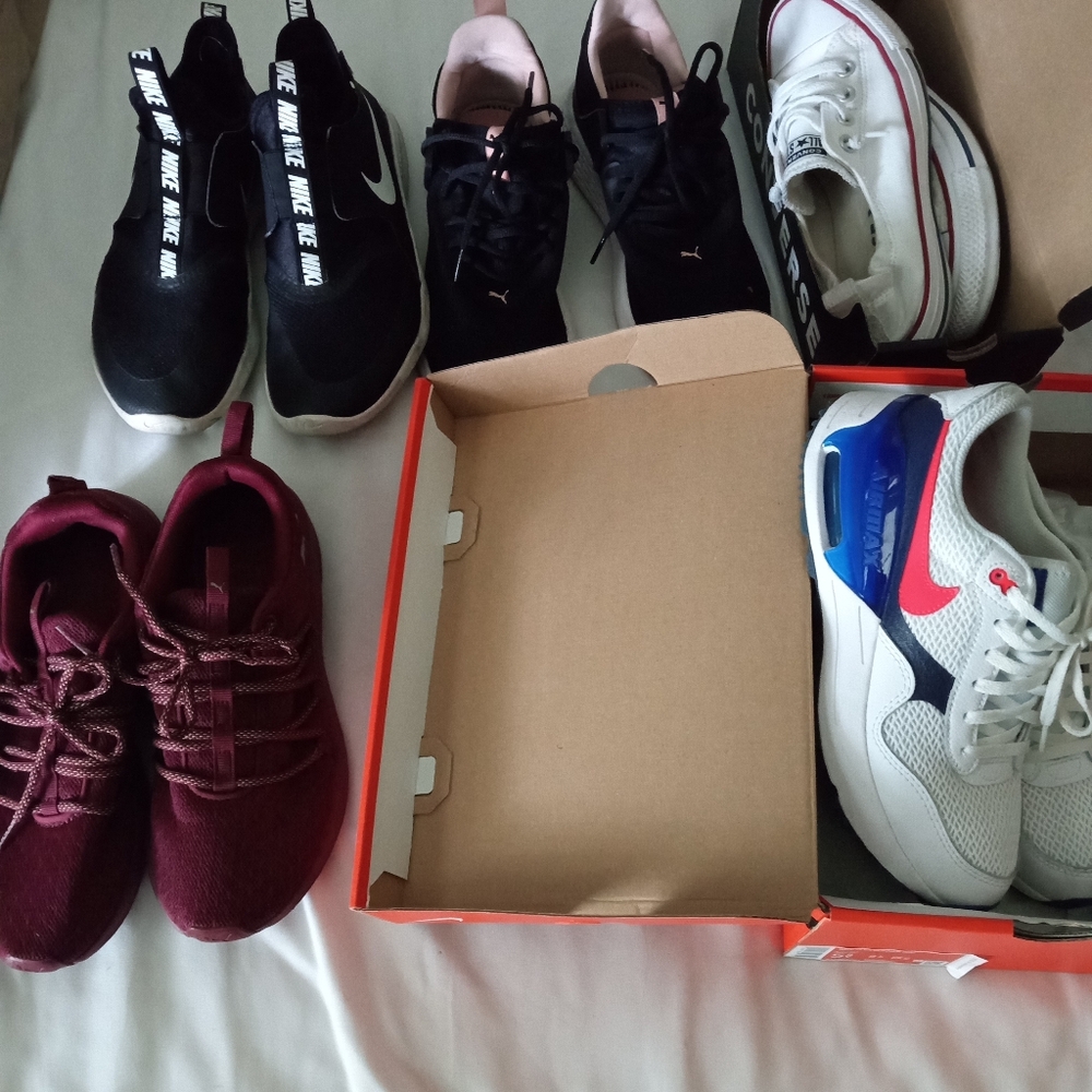 Nike, Puma, Fila, Converse sneakers